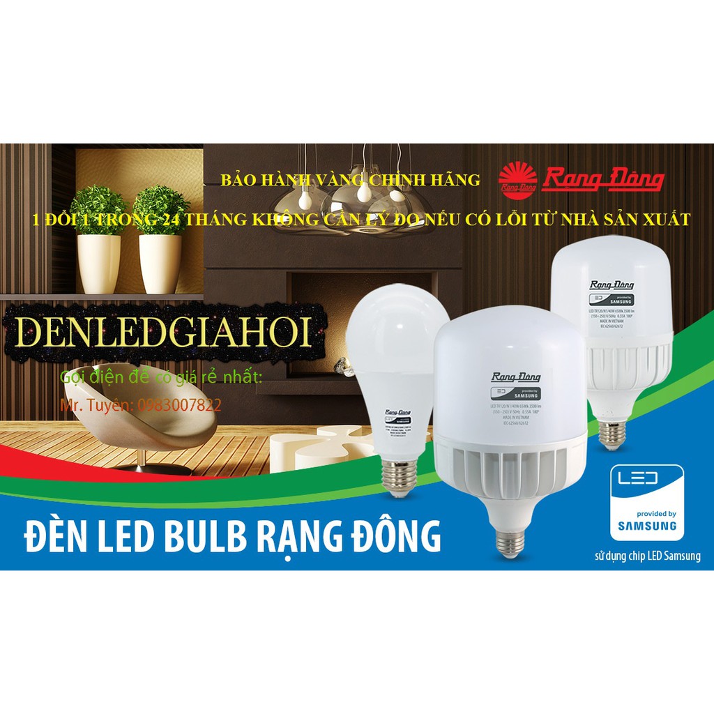 Bóng đèn Led 5W,7W, 8W,9W,12W, 15W cảm biến và không cảm biến Rạng Đông, | BigBuy360 - bigbuy360.vn