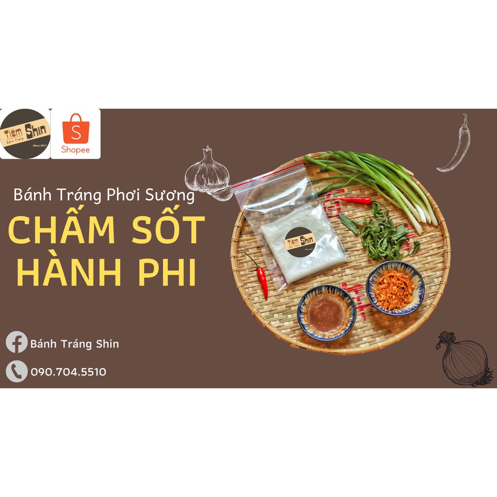 Bánh Tráng Phơi Sương Chấm Sốt Độc Quyền túi zip