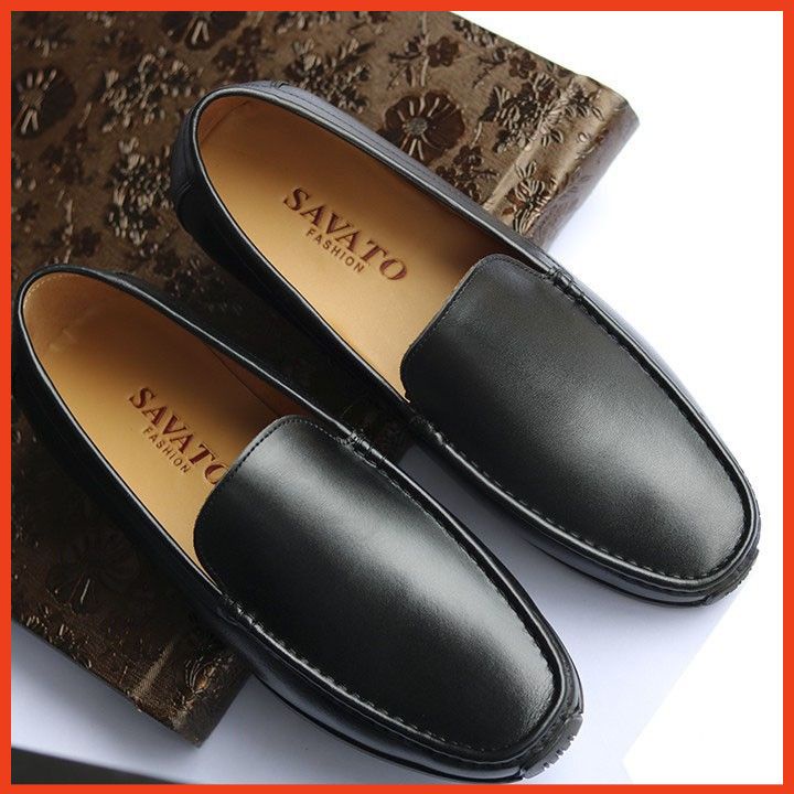 Giày Lười Nam Trung Niên Da Bò Cao Cấp Giày Da Nam Đẹp Công Sở Kiểu Dáng Trẻ Trung