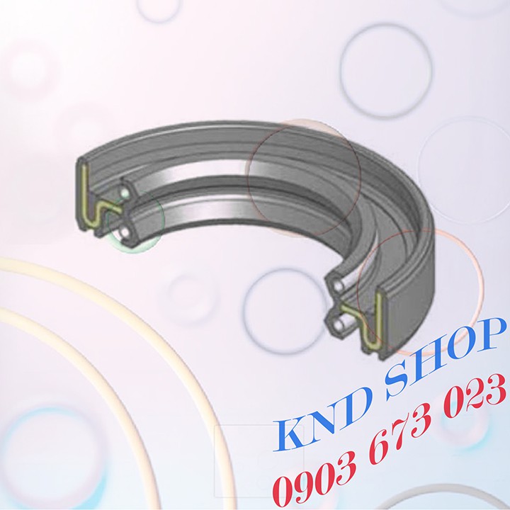 Phớt cao su DC 30*40.5*10.5 chặn dầu phuộc trước xe máy, xe đạp điện,...Phốt chặn nhớt loại vòng đệm 2 lò xo