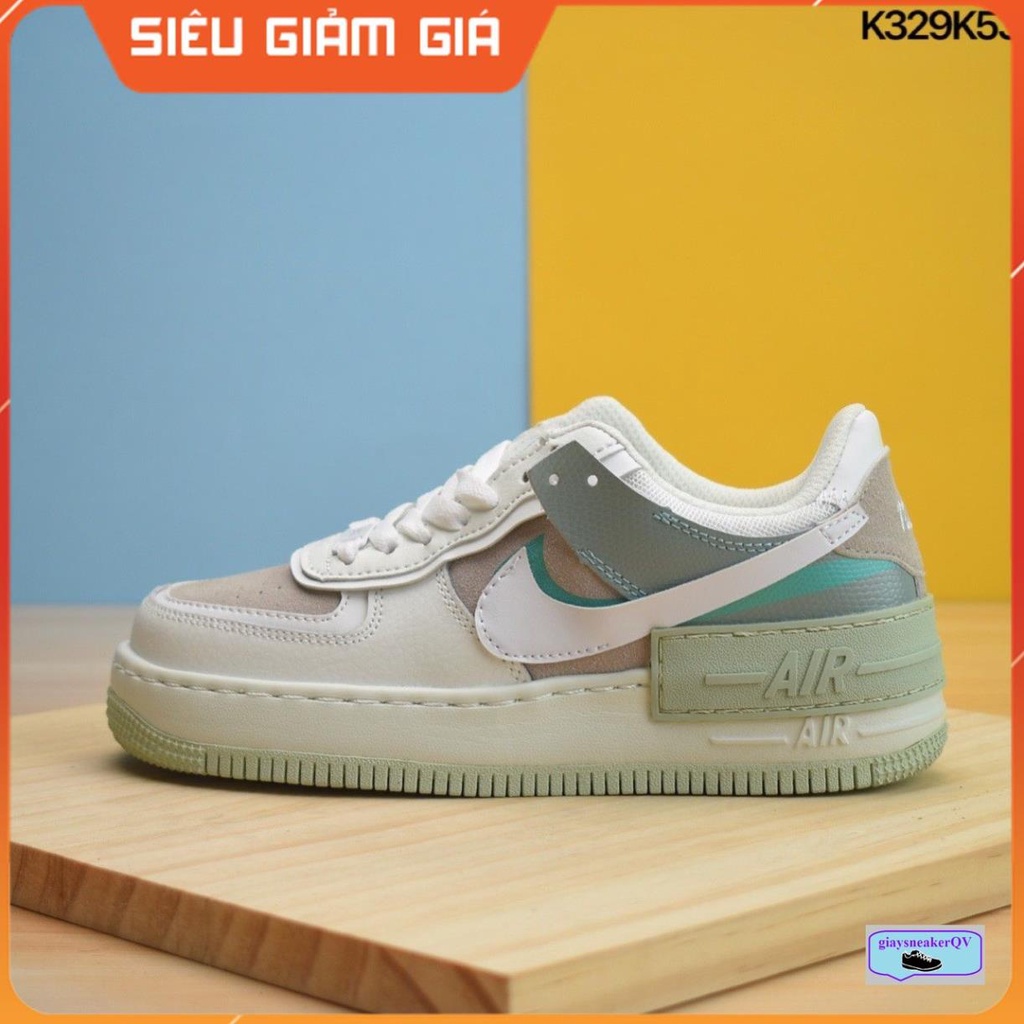 Giày thể thao Air Force 1 Shadow Spruce Aura Green siêu phong cách, cao cổ  năng động,AF1