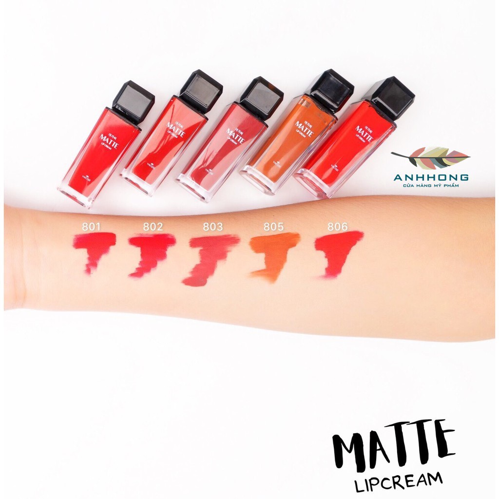 Son Kem Lì Mịn Môi Vacosi Matte Lip Cream