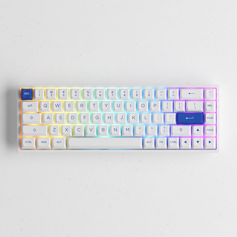 Bàn phím cơ AKKO 3068B Plus Blue on White