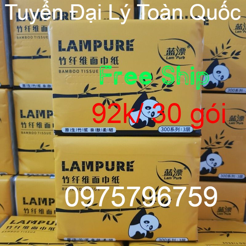 [FREE SHIP] 30 GÓI GIẤY ĂN GẤU TRÚC CHÍNH HIỆU (SIÊU GIÁ RẺ)