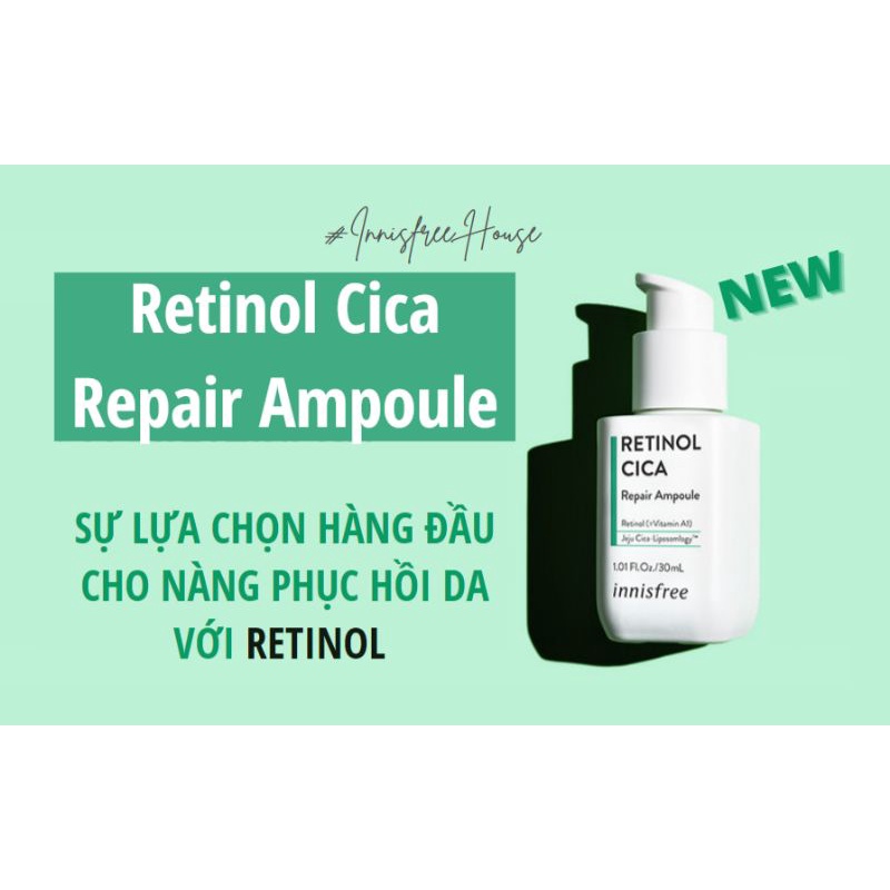 [Sample] Tinh Chất Phục Hồi Da RETINOL CICA REPAIR AMPOULE INNISFREE (VITAMIN C) 1ML