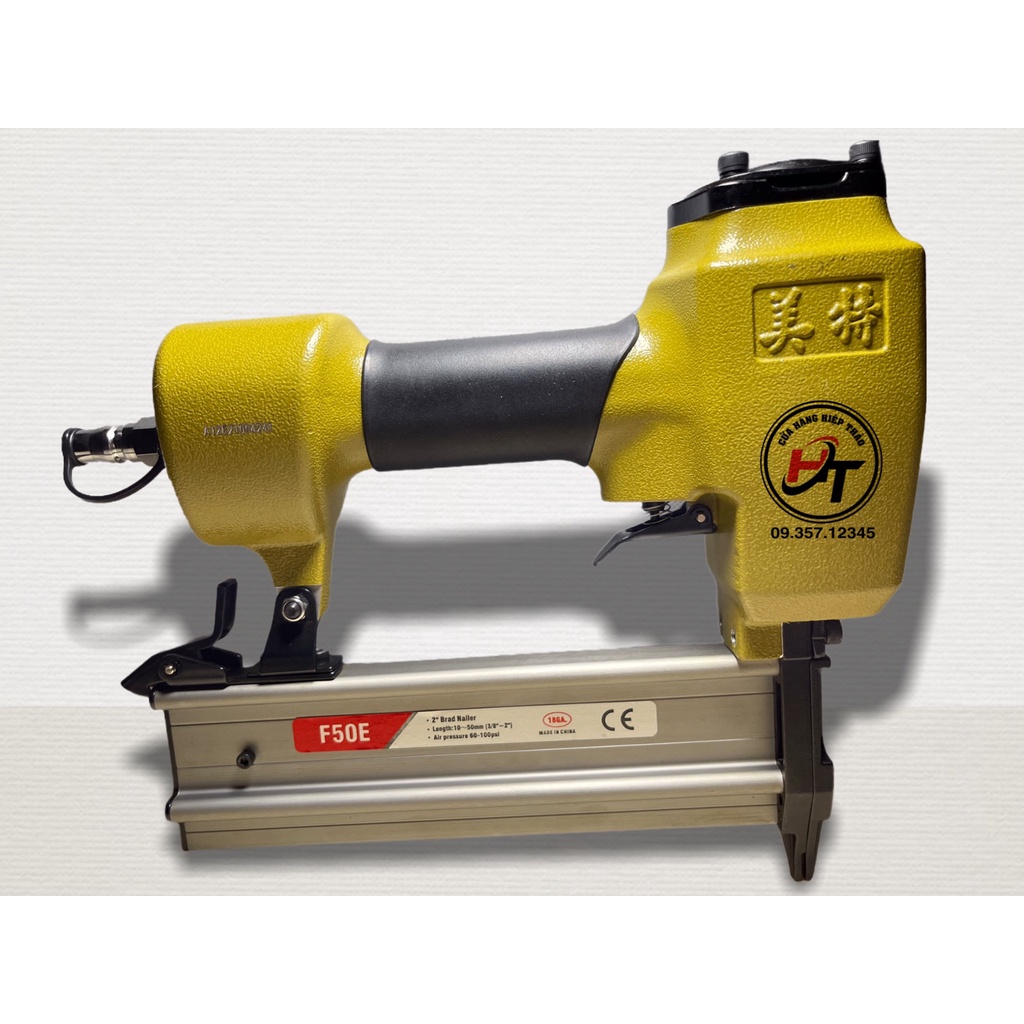 Súng bắn đinh gỗ thẳng F50 máy bắn ghim hơi Meite SBD-F50-MT
