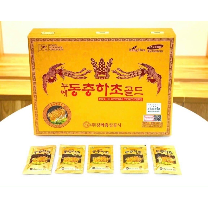 [NOWSHIP] Đông Trùng Hạ Thảo Hộp Gỗ Vàng 60 Gói Hàn Quốc [DATE 2023] | BigBuy360 - bigbuy360.vn