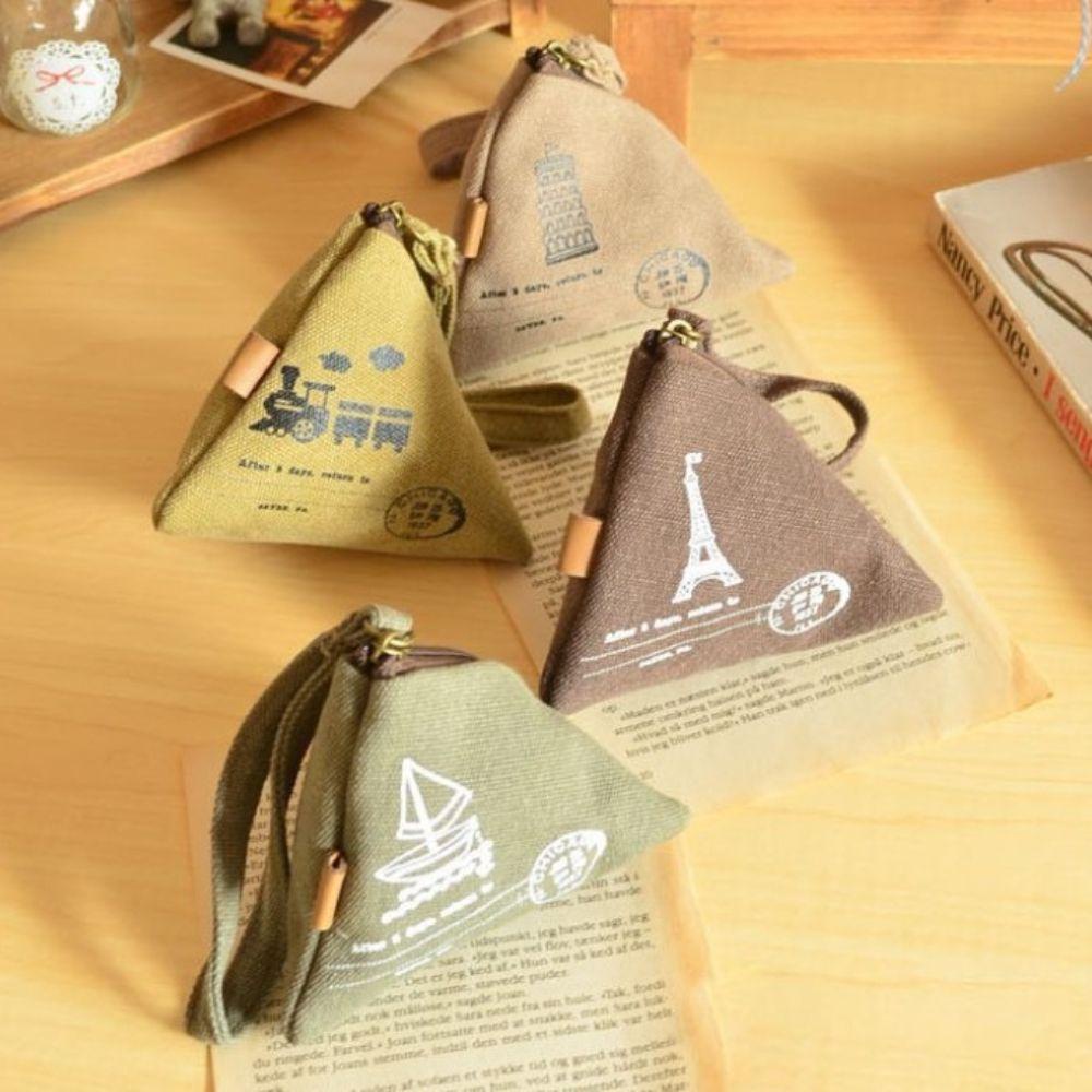 Ví Canvas Mini Hình Bánh Bao Đựng Tiền Xu Sáng Tạo