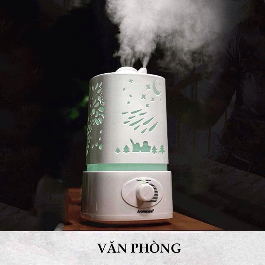 Máy Khuếch Tán Tinh Dầu Hồ Điệp Đáy Tròn 2500ml, Máy Xông tinh dầu phun sương cực mạnh dùng cho khách sạn phòng lớn 50m2