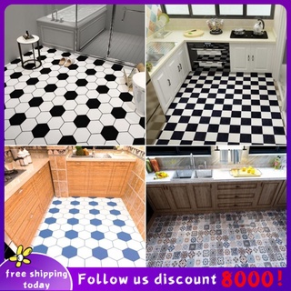 Miếng Dán Sàn Nhà Tắm / Nhà Bếp Bằng Pvc Dày Chống Trượt Chống Nước
