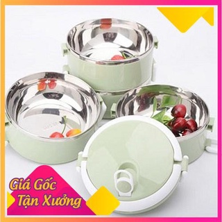 [XẢ KHO+FREE SHIP] Hộp cơm 4 tầng Giữ nhiệt làm từ Lúa mạch An toàn cho Sức khỏe (màu ngẫu nhiên)