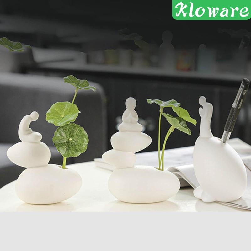 Chậu Hoa Sứ Hình Tượng Phật Để Bàn Trang Trí