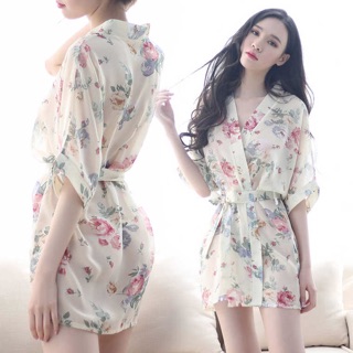 Váy ngủ kimono vải voan