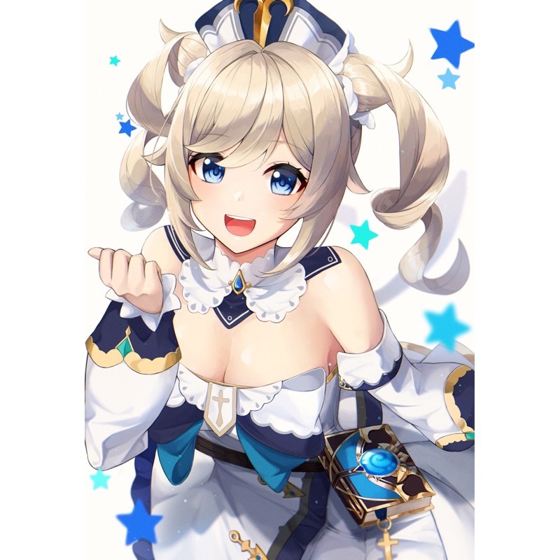 3-5 poster barbara genshin impact/ tranh ảnh barbara genshin impact