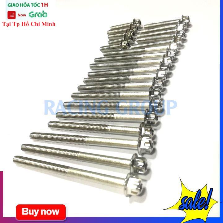 Bộ Ốc Lốc Máy Wave Dream Salaya Inox 23 Con