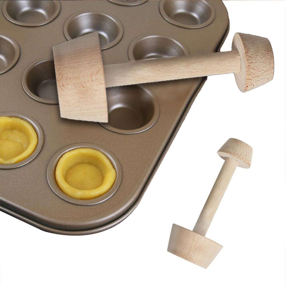 Khuôn Làm Bánh Tart Trứng Bằng Gỗ 1 Ngăn Tiện Dụng