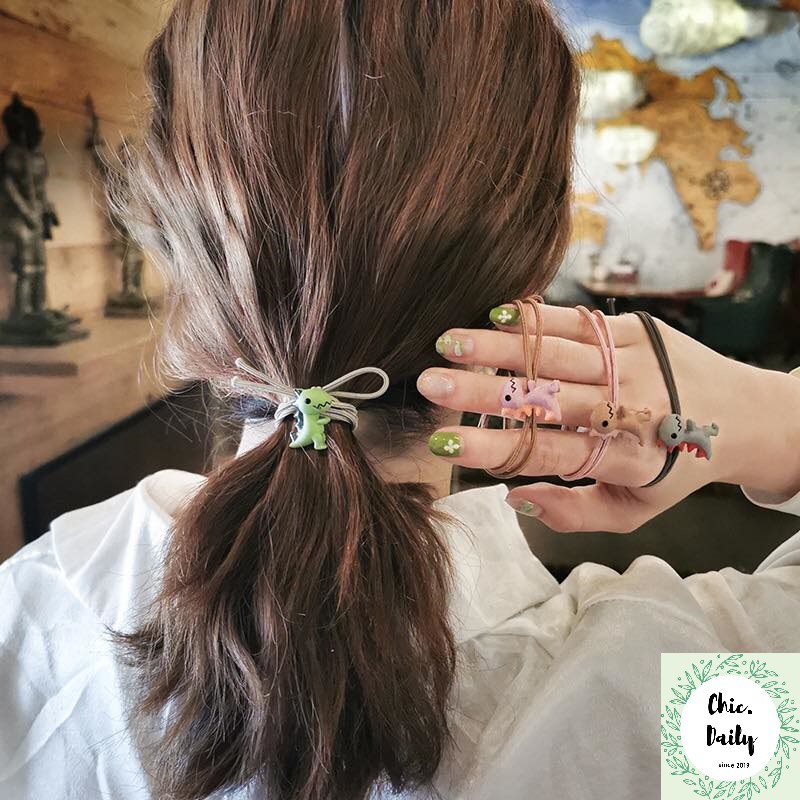 Dây buộc tóc nữ siêu cute - Cột tóc nữ nhiều hình đáng yêu -Chun buộc tóc hình con vật, hoa quả dễ thương- quà tặng đẹp