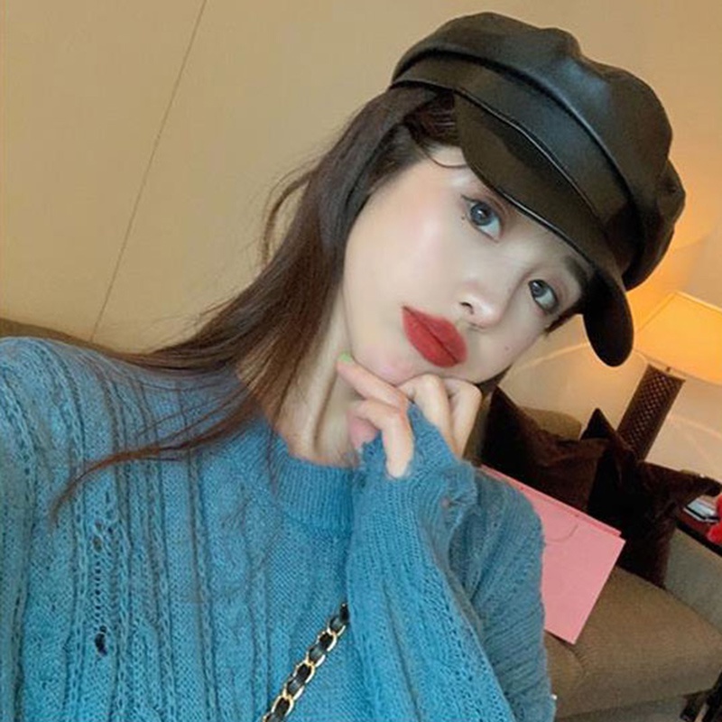 Áo sweater IELGY dệt kim cổ tròn tay dài kiểu mỏng có khoét rỗng