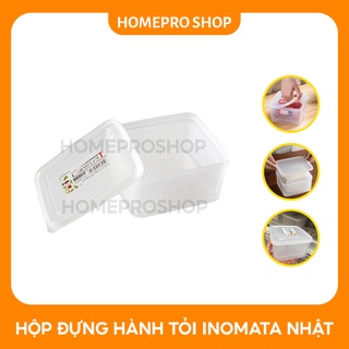 Hộp đựng hoa quả, hành, tỏi... INOMATA Nhật Bản 2 Lớp dung tích 1.1L