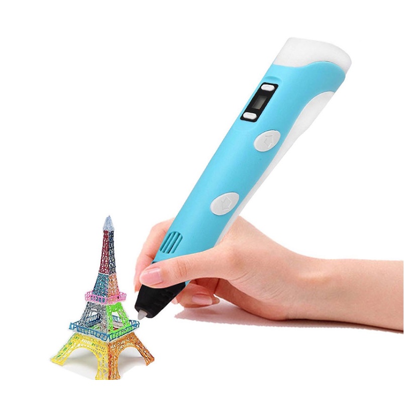 Bút Vẽ 3D Phiên Bản V2 - Bút In 3D Pen2 Cho Trẻ em Sáng Tạo - Bút In Hình Thông Minh 3 Chiều - Tặng Kèm Mực InT