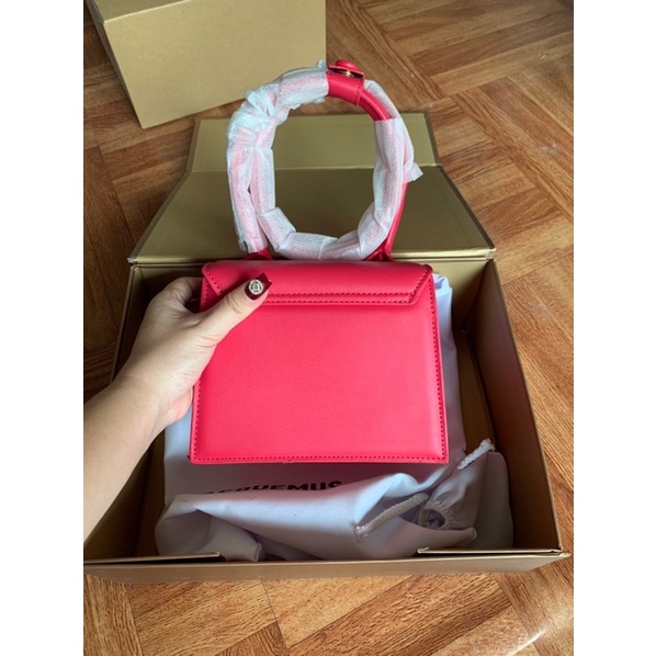 TÚI JACQUEMUS HỒNG TAY XOẮN SZ18CM