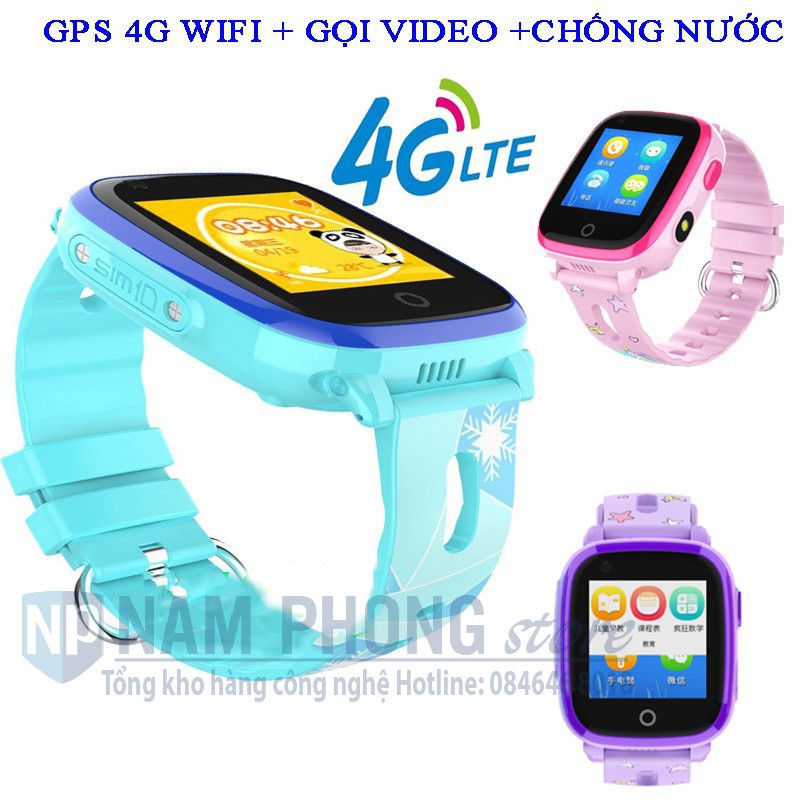 Đồng hồ định vị Trẻ em GPS WiFi 4G DF33 Có chế độ Gọi Video tốc độ cao, Chống nước tuyệt đối IP67(Unlock 8868)