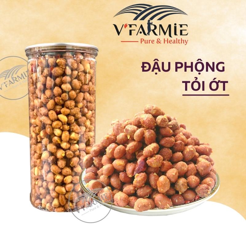 Đậu phộng tỏi ớt giòn thơm ngon hũ 500g