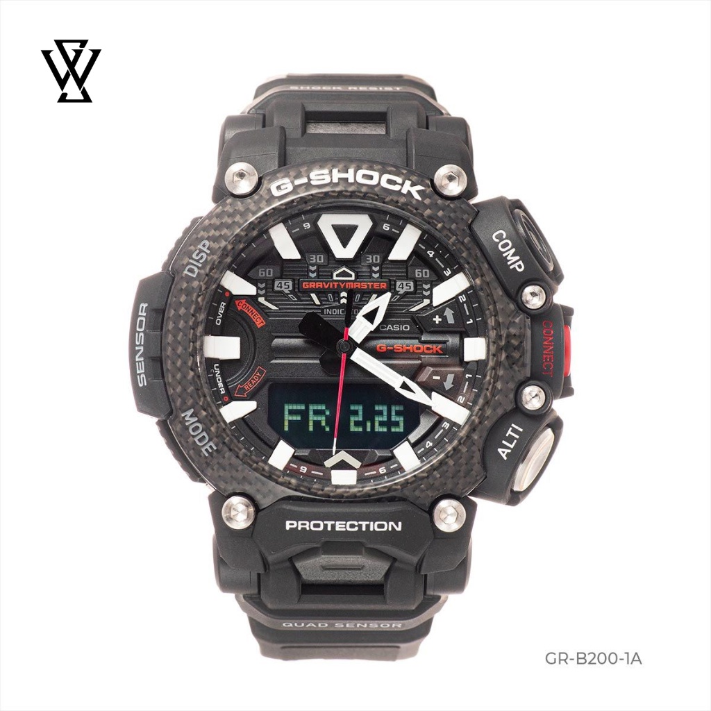 Đồng Hồ Điện Tử Nam Casio G-Shock WATCHSTORE GR-B200-1ADR Thiết Kế Mặt Kính Khoáng 54mm, Vỏ Carbon Và Dây Cao Su Bền Bỉ