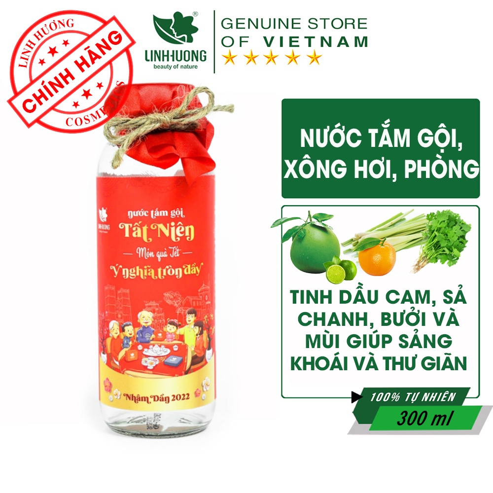 Nước tắm gội, xông hơi, xông phòng tinh dầu Mùi, Cam, Sả, Chanh, Bưởi giúp sảng khoái và thư giãn - Linh Hương