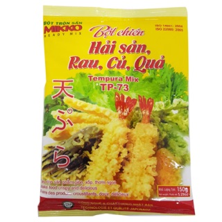 Bột chiên giòn hải sản rau củ quả Mikko gói 150g