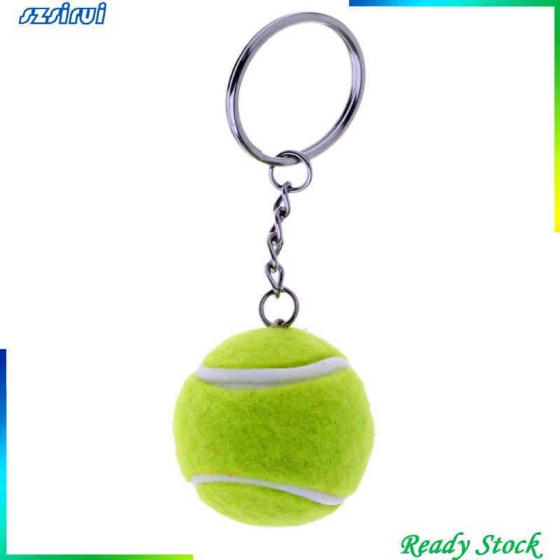 Móc Khóa Hình Quả Bóng Tennis Xinh Xắn