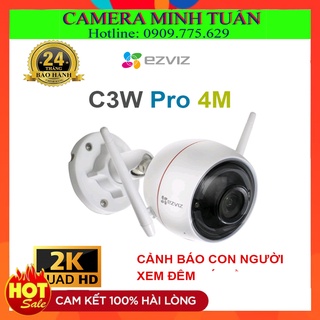 [Giảm giá sốc] CAMRA IP WIFI CỐ ĐỊNH NGOÀI TRỜI | EZVIZ C3W PRO 4M Full Color | Tích hợp AI trí tuệ nhân tạo | có đèn
