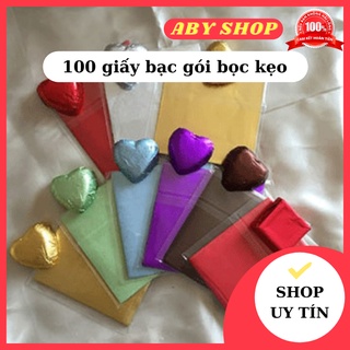 100 giấy bạc gói bọc kẹo HÀNG LOẠI 1 giấy bạc chuyên dụng bọc kẹo