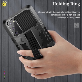 Sturdy shockproof armor case for samsung galaxy s22 ultra 5g s21 fe s20 plus m31s lide bracket back cover phone protective cover