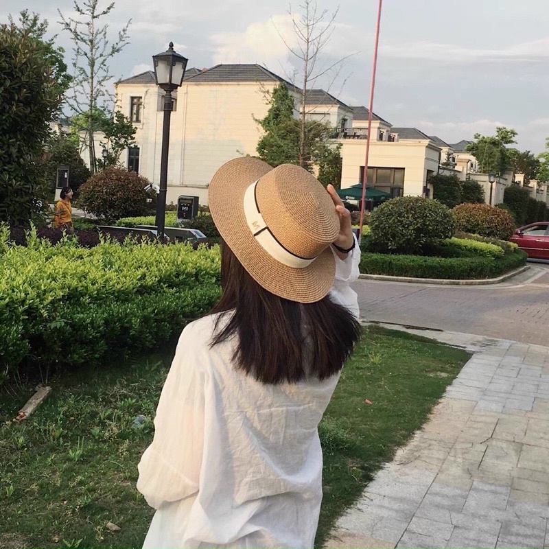 Mũ Cói Đi Biển **FREESHIP**Nón Cói Nữ Rộng Vành Chữ M- Form Chuẩn Đẹp Nhiều Màu Hot 2021