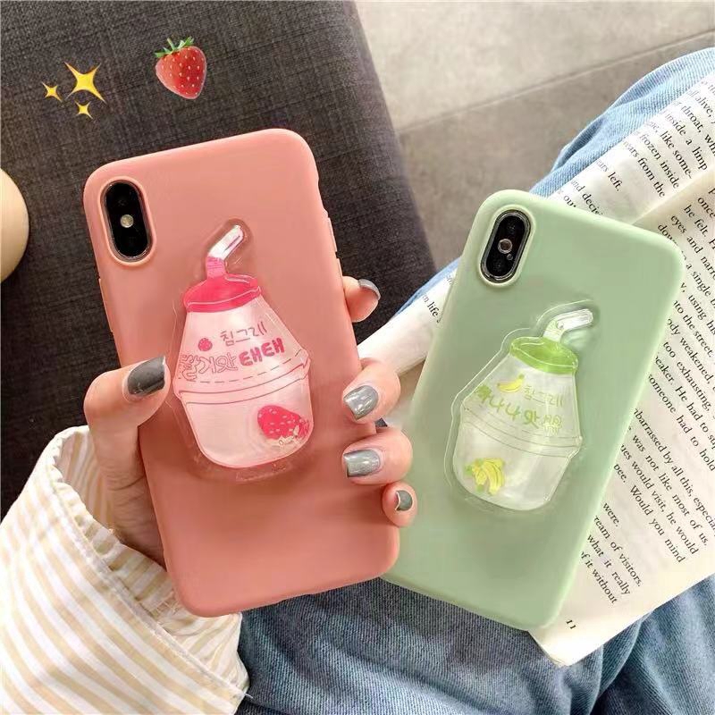 Ốp lưng TPU hoạ tiết hộp sữa dành cho điện thoại iPhone 5 5S SE 6 6s PLUS 7 8 PLUS X Xs Xr Xsmax