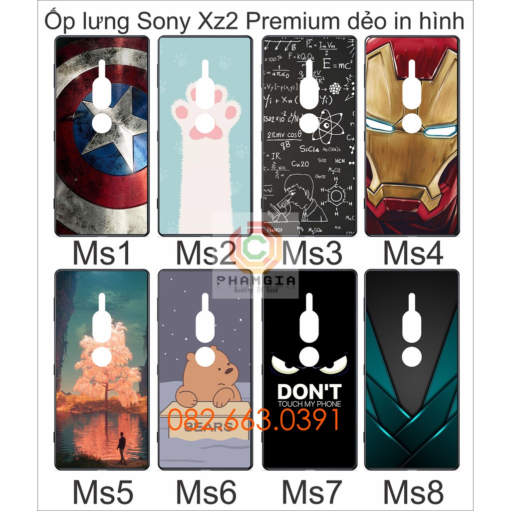 Ốp lưng Sony Xz2 Premium dẻo in hình đẹp