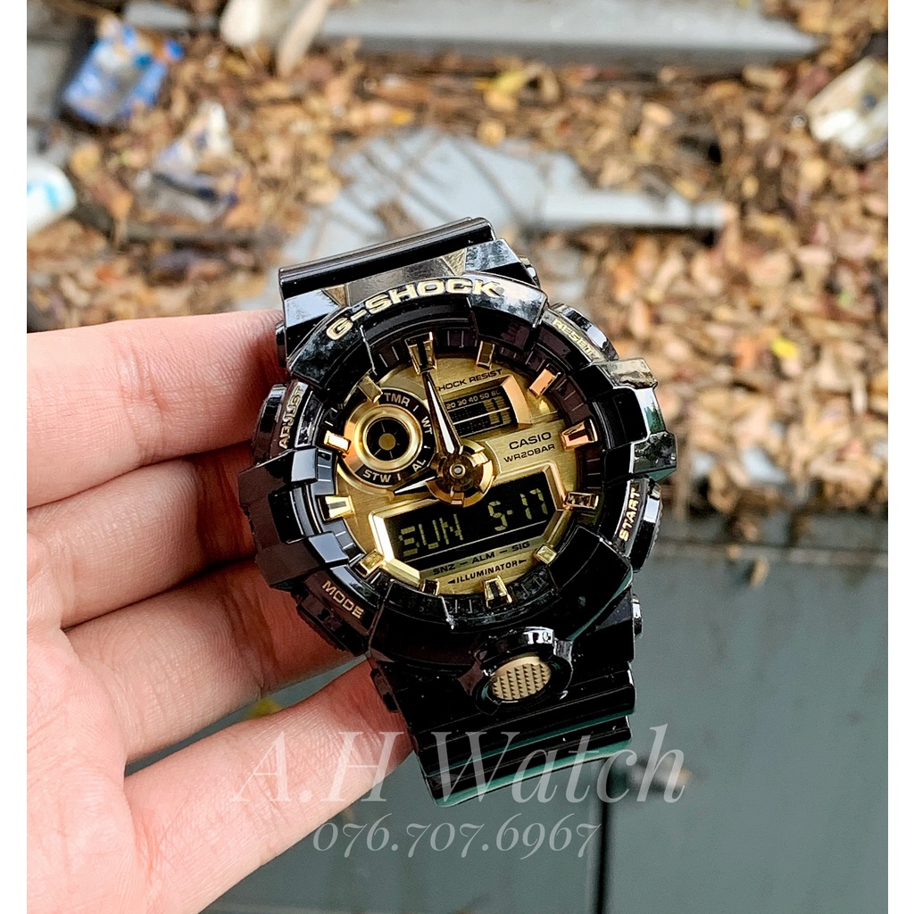 [CAM KẾT REAL 100%, ĐỀN X3 GIÁ BÁN NẾU CHECK RA FAKE] Đồng hồ Nam G-Shock GA-710GB-1A