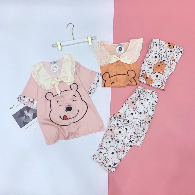 Pijama- Đồ bộ mặc nhà tay ngắn quần dài xinh xắn ạ🥰 | BigBuy360 - bigbuy360.vn