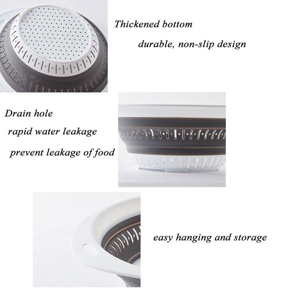 UUMIR Rổ Silicone Đựng Rau Củ Quả Có Thể Gấp Gọn Tiện Lợi