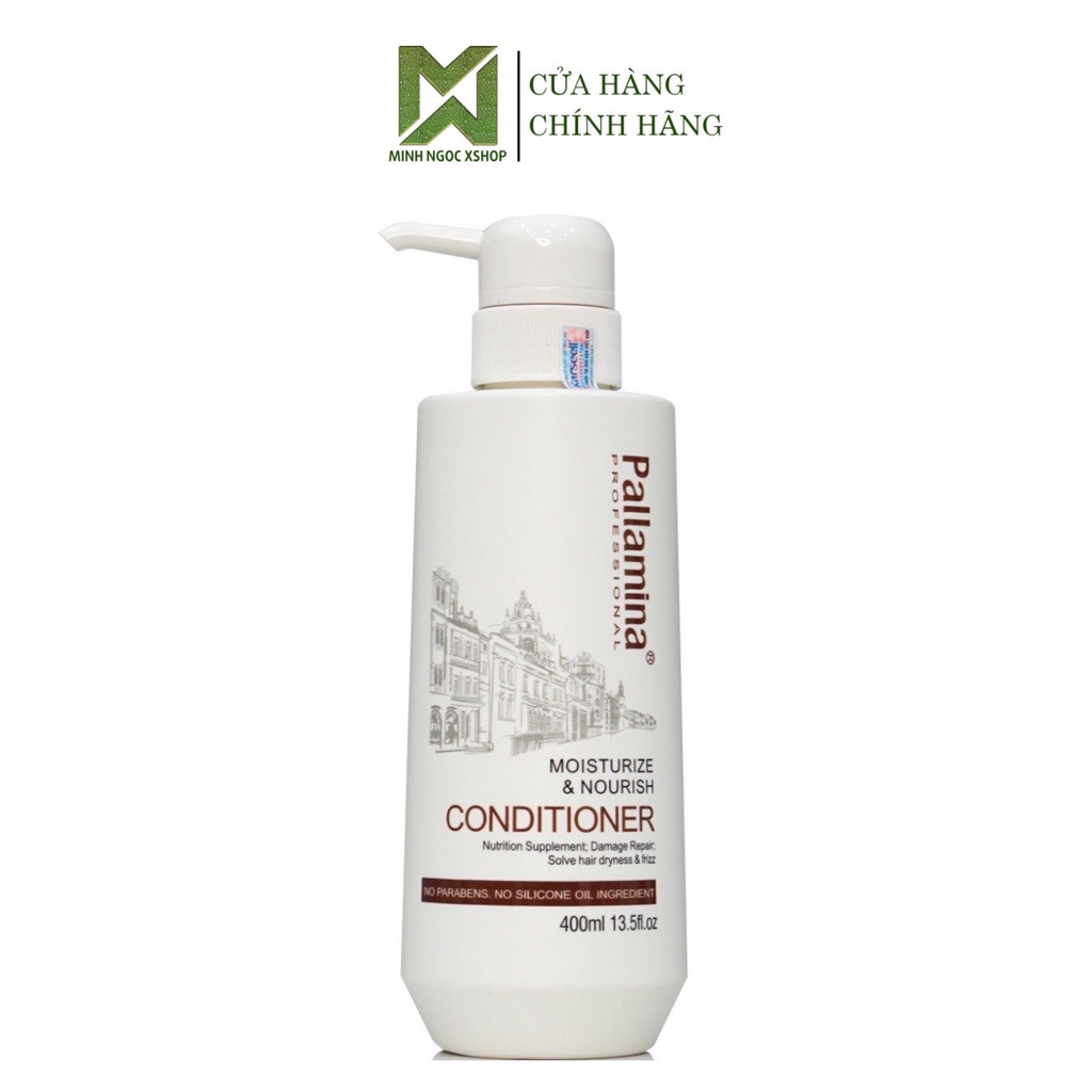 Dầu xả siêu phục hồi PALLAMINA MOISTURIZE &amp; NOURISH CONDITIONER 400ml dưỡng tóc mềm mượt