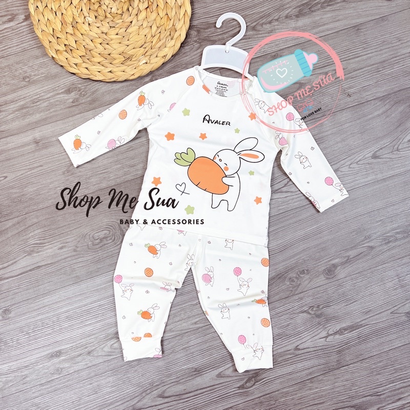 Bộ dài tay cài vai chất liệu petit 3 màu size 6M đến 3y