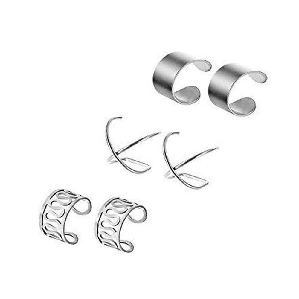 Bộ 12 Khuyên Kẹp Vành Tai Không Xỏ Thời Trang Cho Nam Và Nữ Backlife