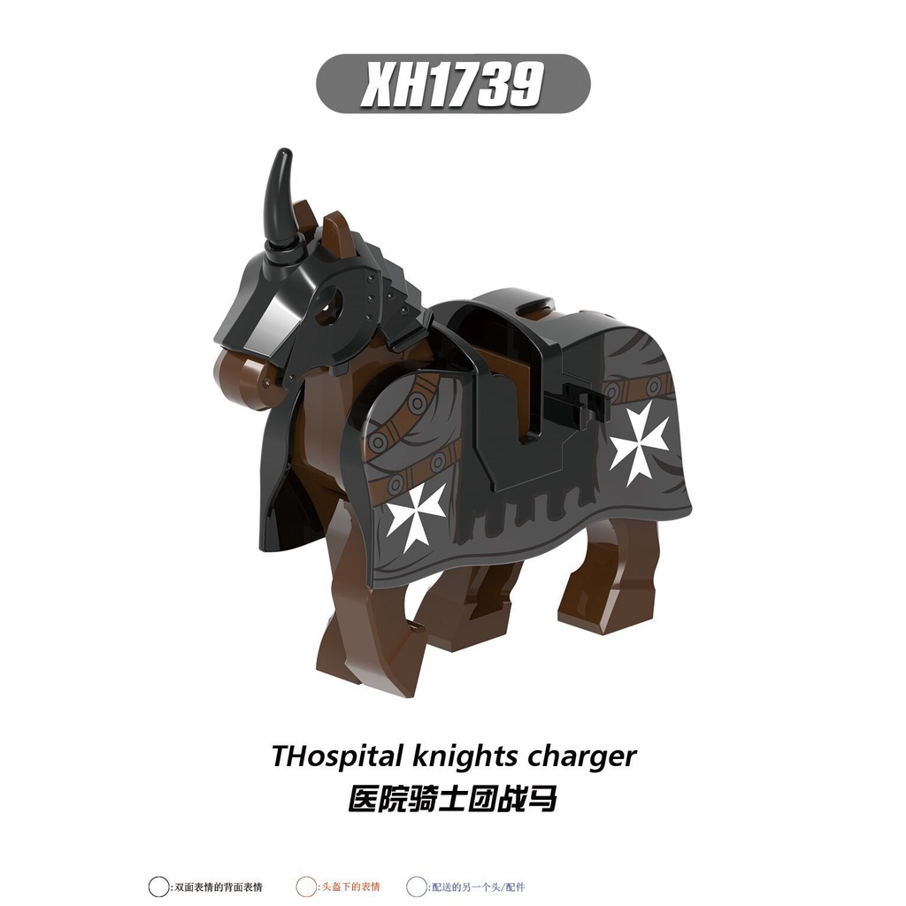 Dòng thời trung cổ Holy Shepherd Knights Building Block Minifigures lego friends lego kiến trúc khối xây dựng mini