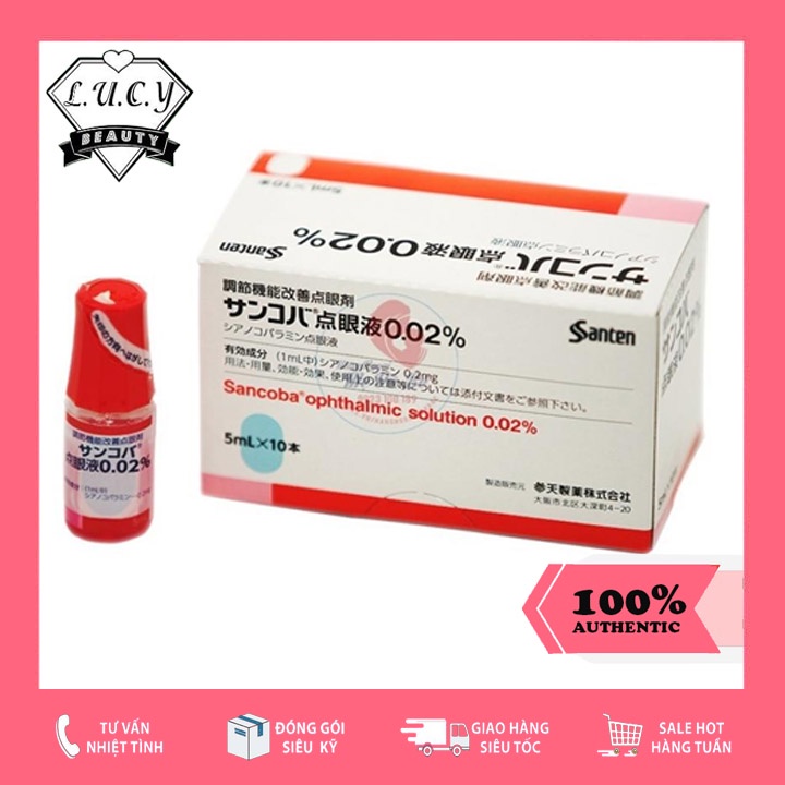 Hàng Nhật- Nhỏ mắt cận thị Sancoba Nhật Bản 5ml