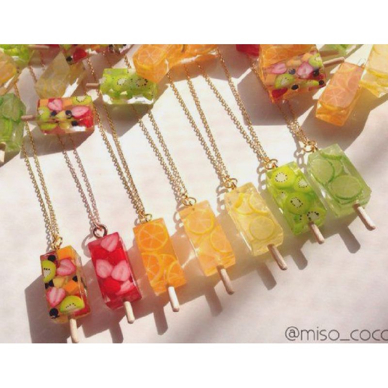 Charm mini Đất Sét nhiều mẫu: trái cây, trái tim, bông hoa, mickey dùng trong thủ công Resin, Nail...