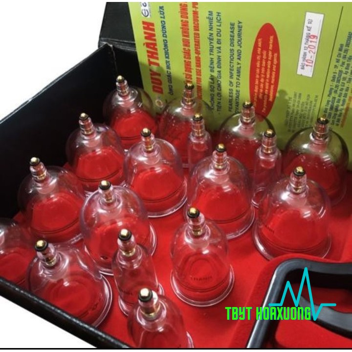 Bộ giác hơi không dùng lửa Duy Thành  Valy nâu vân gỗ cao cấp-thietbiytehoaxuong