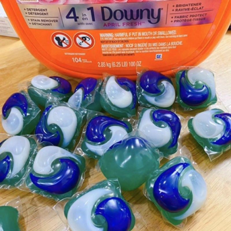 Viên giặt Tide Oxy USA - bình 104 viên