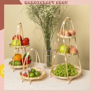 Kệ Tre Tròn - Trang Trí - Thân Thiện Môi Trường - Buffet - Hoa Quả