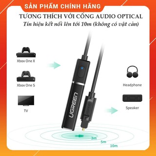 Bộ Phát Bluetooth 5.0 cho tivi có cổng Optical Ugreen 50213, thiết bị phát bluetooth cho tivi kết nối loa